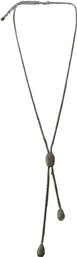 Chicos Silver Plate Lariat Style Necklace