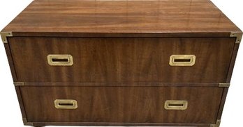 Four Drawer Dresser By Hendredon. Brass Accents - 39Lx19Wx22H