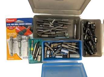 Drill Bits Including New Hex Drill Socket Drivers & Magnetic Socket Bits