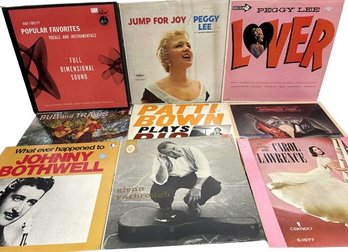 Vinyl Records (9)- Peggy Lee, Johnny Bothwell, Glenn Yarbrough And Mayi Ko