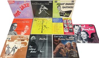 10 Vinyl Records (9)- Ralph Sutton, Bobby Hackett, Chris Connor