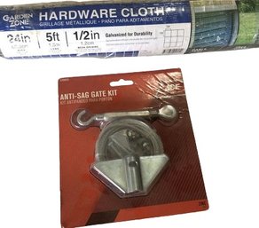 Unopened Hardware Cloth And Anti-Sag Gate Kit