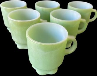 Anchor Hocking ForeKing Mugs (6) 3.5'H