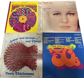Vinyl Records (4) Including Peggy Lee, Toots Thielemans, Kay Starr And Many More