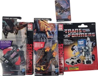 4 Pcs, Transformer Action Figures.