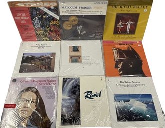 9 Unopened Vinyl Record Collection Including Fritz Reiner, Malcom Fragger
