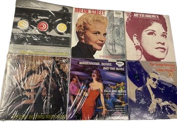 6 Unopened Vinyl Collection Including Stu Williamson, Peggy Lee, Ruth Brown, Lou Levy, And Many More