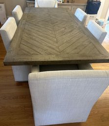 Bernhardt Loft Dining Room Table And 6 Chairs. Dimensions Are In The Photos.