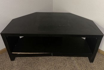 Black TV Stand With Shelves