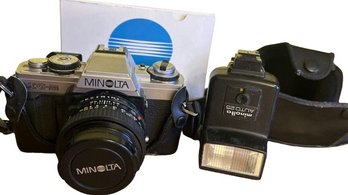 Minolta XG-M 35mm Film Camera With Flash