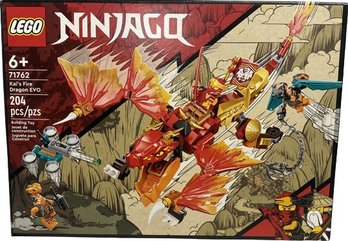 LEGO 71762 NINJAGO Kai's Fire Dragon EVO- New In Box, 204 Pcs