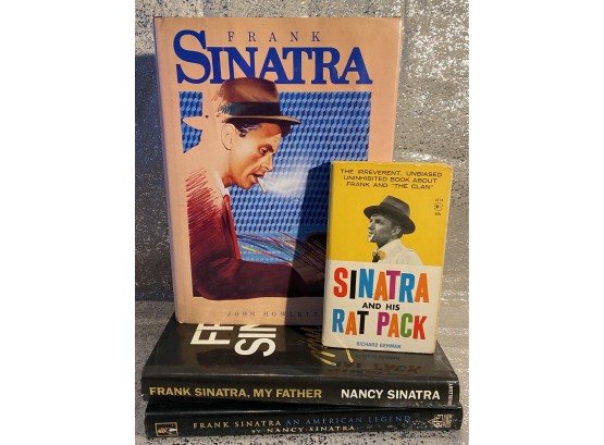 Frank Sinatra Collection! Lot Of 4 Books About Sinatra, Including Biography From Nancy Sinatra