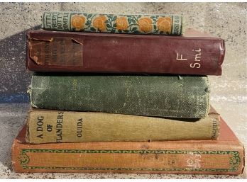 5 Antique Hardcover Books, Including The Thorne Smith Triplets