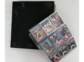 Full Binder Of Vintage MLB Baseball Trading Cards. Various Years.
