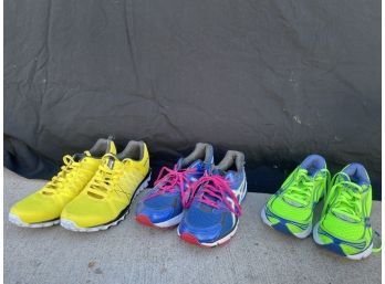 Reebok, Asics, And Saucony Mens Tennis Shoes, Size 10.5. Great Condition!