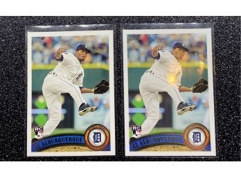 2 Al Albuquerque Detroit Tigers Rookie Cards By TOPPS