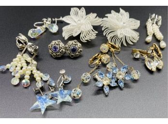 Icy Blue And White Collection Of Beautiful Antique Jewelry!
