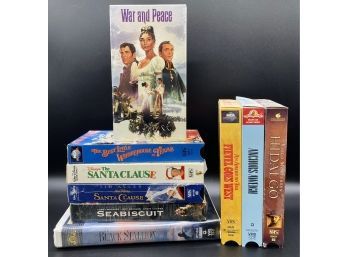 VHS Movie Collection. War And Peace, The Santa Clause, Seabiscuit And More