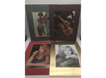Autograph Photos, 8x10 With Matte Frame Including Ginger Lynn Allen And Claudia Schiffer