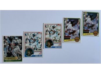 Jim Rice 1983/84 Trading Cards. Topps Chewing Gum.