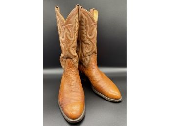 Nice Brown Leather Tony Lama Mens Boots, Size 9.5