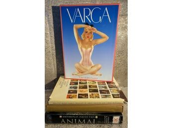 Coffee Table Collection! Four Collectible Hardcover Books, Including VARGA By Tom Robotham