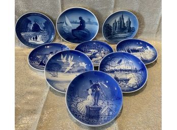 Gorgeous Blue And White Decorative Plates By DESIREE And Royal Copenhagen