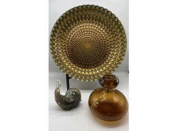 Remarkable Charger Plate And Beautiful Glass Pieces!