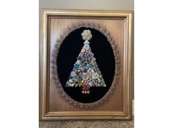 Stunning Handmade Jewelry Tree Framed Artwork.