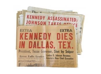 Collection Of Newspapers Articles From 1963 JFKennedy Assassination