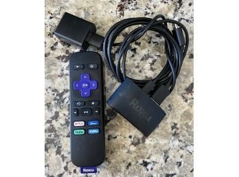 ROKU With Remote And Cables, Untested