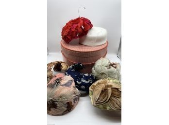 Beautiful Assortment Of Vintage Feather Headbands. Clover Lane, Helmas Studio, The Halle Bros Co.