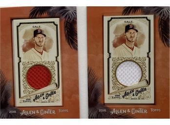 Topps, Allen & Ginter, The World Champions, Chris Sale, Relic Card, 2018