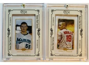 Topps , Cycle, Morales, Gold Stamp, 31/15, Johnson, Gold Stamp, 45/50, 2010, Hard Cases