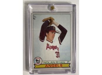 Topps 1979 Nolan Ryan Angels Card. Card Is Encased. (M)