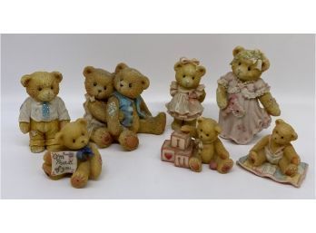 Collection Of Adorable Teddy Figurines By Artist Priscilla Hillman