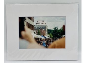 Color Film Print Of Hotel Mark Twain In Hannibal Missouri, 5x7 Photo In 8x10 Matte Frame