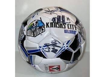 Kansas City Wizards Soccer Ball With Player Signatures