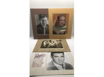 Autograph Photos, 8x10 In Matte Frame. Incl. Janet Blair And Gary Crosby