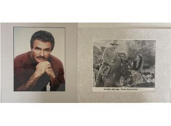 Autographed Celebrity Burt Reynolds, Autographed Along Came Jones Cast