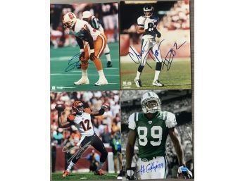 Chris Jones, Mohamed Sanu, Errict Rhett, Jerricho Cotchery  Officially Licensed Autographed Sports Memorabilia