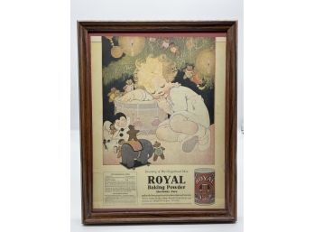 Vintage Framed Kewpie-dreaming Of His Gingerbread Men-photo