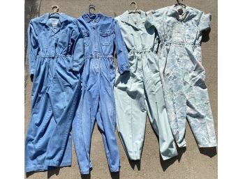 4 Vintage Womens Jumpsuits, Fits Size 6-8. No Brand Or Size Tags