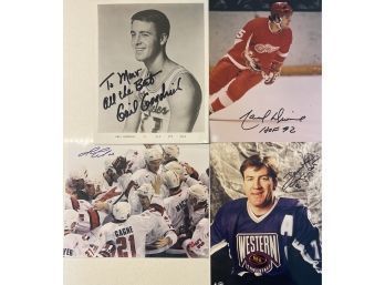 Sandis Ozoli, Gail Goodrich, Igor Larionov, Autographed Team Canada Sports Memorabilia