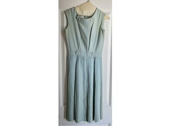 Vintage Claude Riviere Paris Mint Green Dress, Fits Size 4 Petite