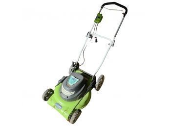 Green Works Electric Lawnmower With Bag For Catching Grass