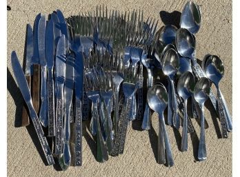 Lot Of Miscellaneous Silverware: Knives, Spoons, Forks