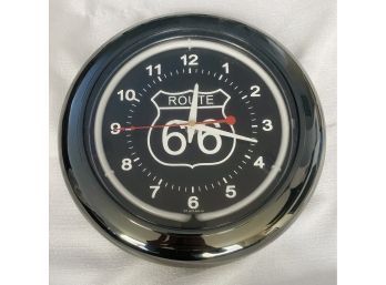 Route 66 Electric Wall Clock, Untested