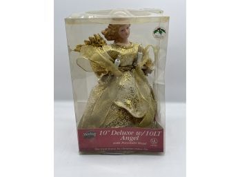 Vintage Deluxe W/ 10LG Angel With Porcelain Head.