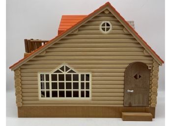 Adorable Plastic Cabin Doll House With Hanging Hammocks!